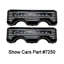 Valve Covers 348 409 6564636261chevy Chevrolet Impala Ss Black Aluminum