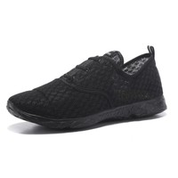 Kenswalk Men's Aqua Water Shoes Lightweight Quick Drying Beach Shoes All Black on sale Kenswalk Men's Aqua Water Shoes Lightweight Quick Drying Beach Shoes All Black on sale