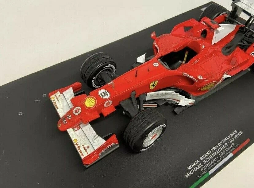 MICHAEL SCHUMACHER 248 F1 MONZA 2006 90 WINS - HOTWHEELS RACING 1/18 - Immagine 2 di 4