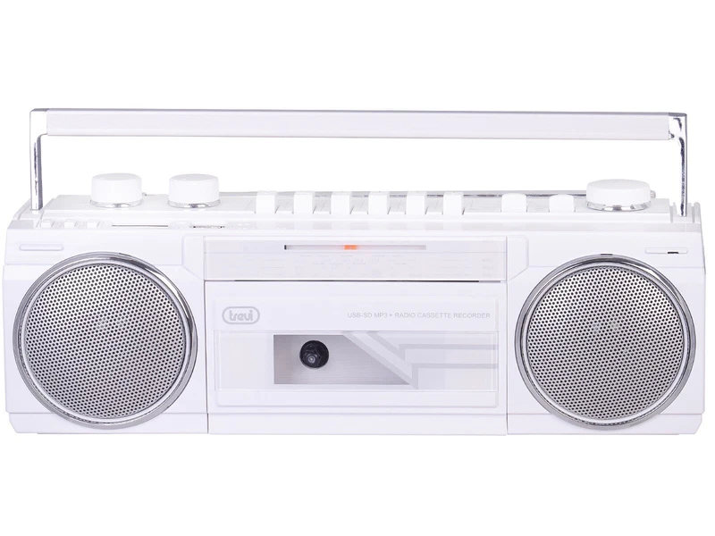 Radio Registratore con CASSETTA TREVI Bianca Bluetooth Stereo USB SD MP3, fotografia 2 di 9