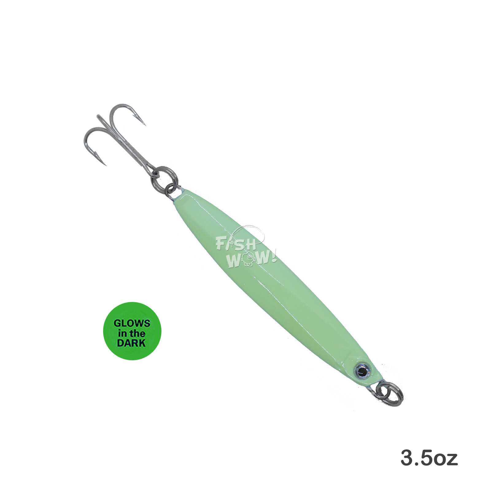 20pcs 3.5oz Colt Sniper jig 100g Glow Vertical bait 3561D-DT MUSTAD treble Hook - Image 5