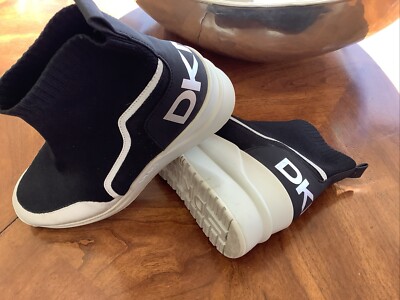 DKNY Black White Waterproof Short Boots Women's Sz $198
