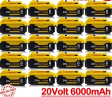 20V 6Ah Replacement For DeWalt DCB206-2 20Volt Max Li-Ion DCB207 Lithium Battery