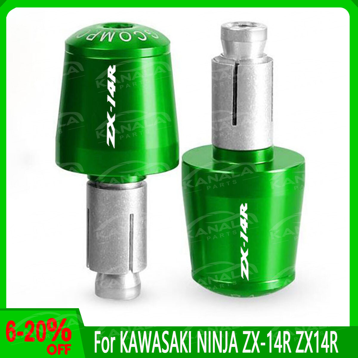 Motorcycle Bar Ends CNC Aluminum Bar End Plugs For Kawasaki ZX-4R