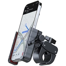 Bike Phone Holder Mount Clamp for 4.7''-7'' Smartphones, Not Block Camera