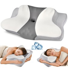 Cervical Pillow for Neck Pain Relief - Ergonomic Pillow for Sleeping Side Sle...