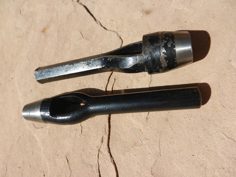 Lot of 2 ADCO Arch Punches Hole Cutters 3/4",- 1/2" gasket, leather X-NICE