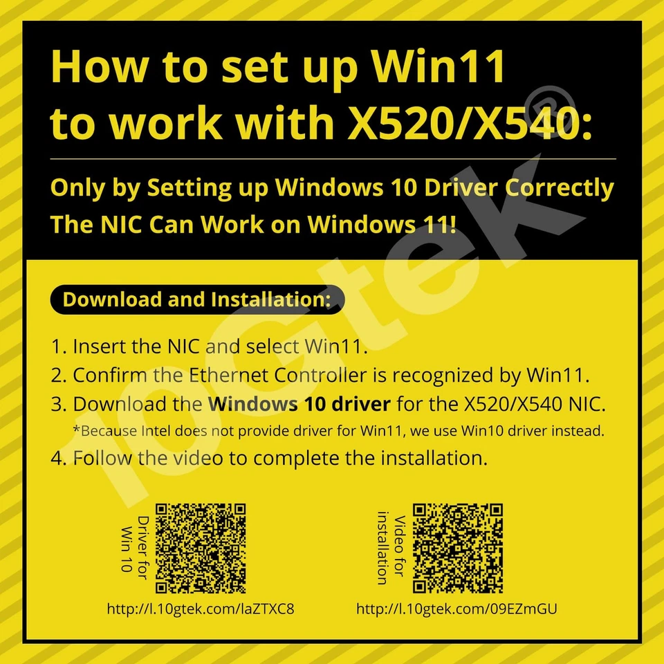 10Gtek 10GbE PCIE Network Card for Intel X520-DA1, 82599EN Chip, Single SFP+ - Image 2 of 4