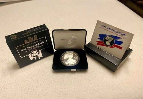 1776-2026 W Proof American Silver Eagle 250th Anniv Liberty Bell Privy W/OGP