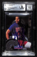 Everson Walls Cowboys Signed 1991 Pro Line Portraits Card Beckett Auto 10