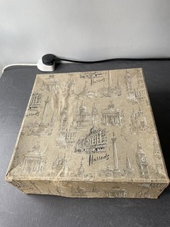 1950’s/60 Vintage Cardboard Harrods Lid 31x31 cm Inside 12” Box Please Read