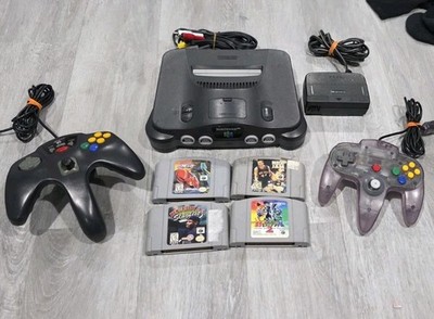Nintendo 64 system  4 games +2 controller tested 
