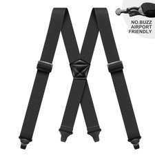 Heavy Duty Elastic Suspenders for Men Trouser Pants Braces Strap Work Belt UK