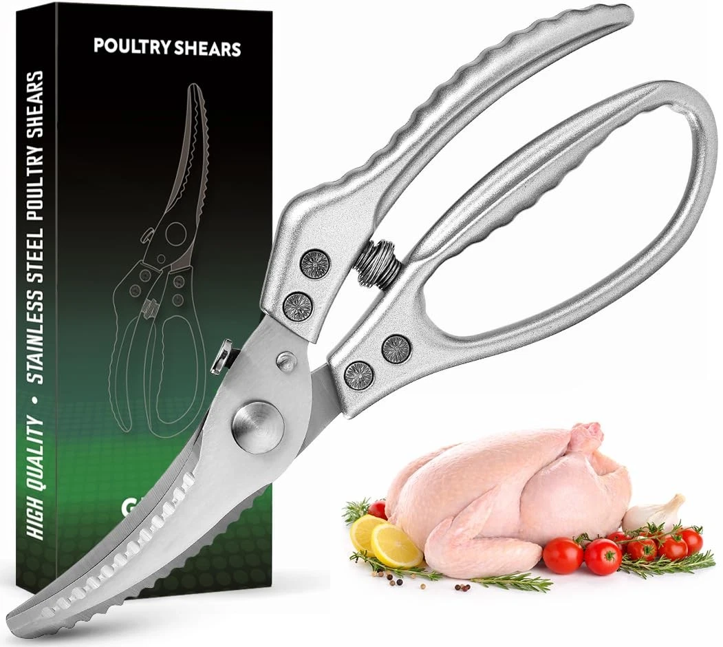 Heavy Duty Kitchen Shears - Professional Poultry Scissors with Ergonomic Alum...
Opens in a new wind