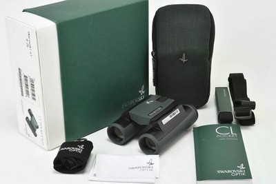 SWAROVSKI OPTIK CL Pocket 8x25 Kompakt Fernglas Grün mit Etui Box Japan