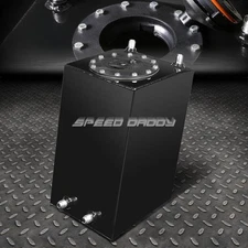 3 GALLON/11.35 LITER BLACK COATED ALUMINUM RACING DRIFT FUEL CELL GAS TANK+CAP