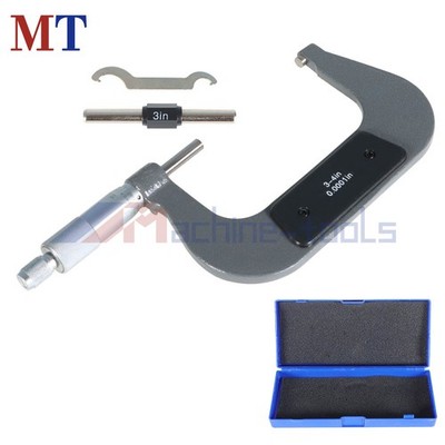High Quality Precision Micrometer Outside Micrometer 3-4'' Carbide Tipped 0.0001''