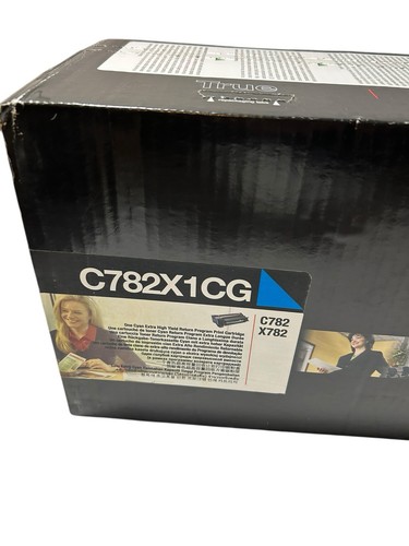 Genuine Lexmark C782X1CG Cyan Extra High Yield Print Cartridge New Sealed NIB - 第 2/8 張圖片