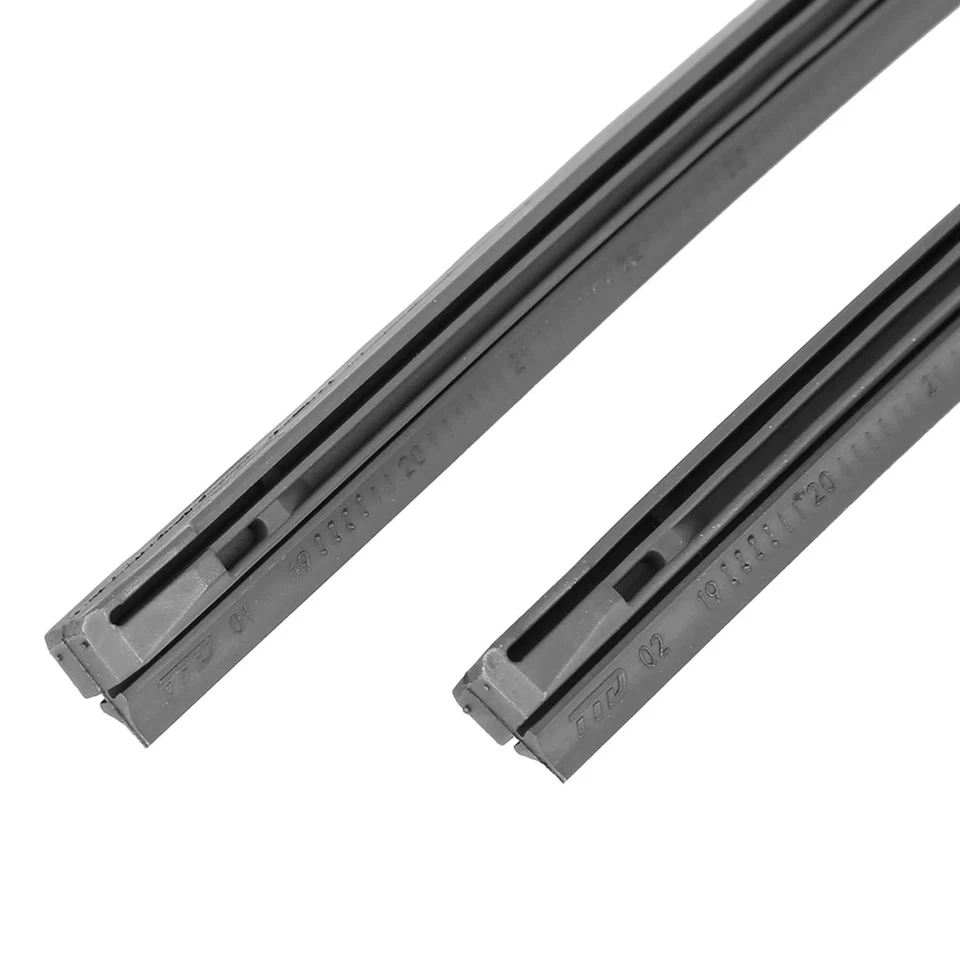 For Car 650mm 26inch 8x10mm 3 Section Rubber Windshield Wiper Blade Refills 2pcs - Image 4 of 4