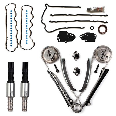 Timing Chain Kit Cover Gasket VCT Selenoid For Ford F-150 5.4L TCS21200 JV30092