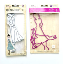 Julie Nutting Mixed Media Doll Stamp Die Set - "MEGAN" - NEW