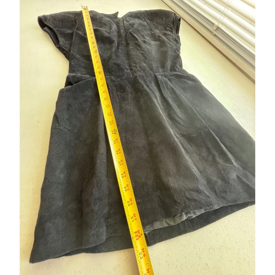 Vestido de gamuza Morgan Taylor para mujer discoteca cóctel rave Y2K gótico Cyber grunge Foto 4 de 4