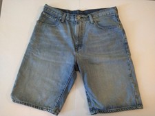 Levi's Shorts Men's 34 Blue Denim Loose Straight Denim Shorts Baggy Y2K Skater