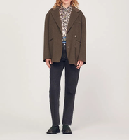 Sandro Paris Damenjacke GrößE 38 Fr / M Wollmischung SFPOU00495 Uvp: 445 Eur