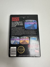 Mach Rider 5 Screw NES Cart CIB Nintendo 1-Code Early Print Nice Condition💎