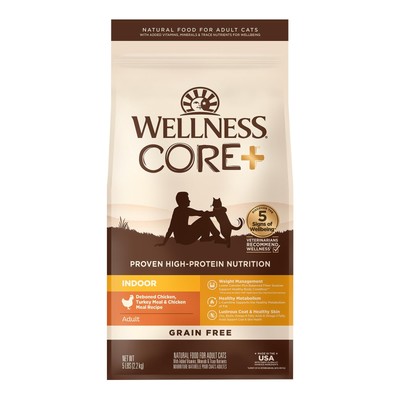 Grain-Free Dry Cat Food for Indoor Cats - Natural Chicken  Turkey, 5 lb