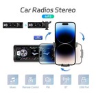 Universal Single DIN Car MP3 Player Bluetooth FM Radio USB AUX with Phone Holder