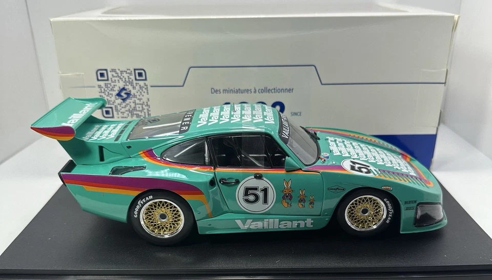 SOLIDO ESCALA 1/18 PORSCHE 935 K3 #51 "KREMER-VAILLANT" VERDE 1/18 DIECAST Foto 4 de 4