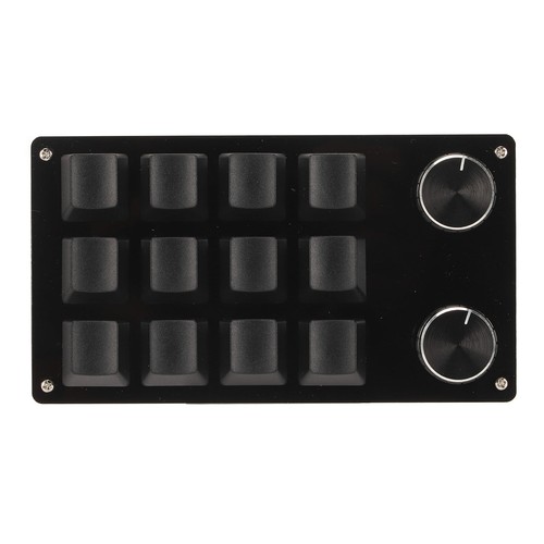 (Black) One Handed Keypad Mini Keypad 12 Key Wired Connection Acrylic For - Picture 12 of 22