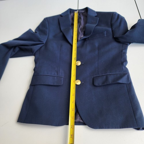 Blazer Lauren Ralph Lauren ragazzo bottoni oro blu navy giacca cappotto sportivo taglia 10 R - Foto 3 di 10
