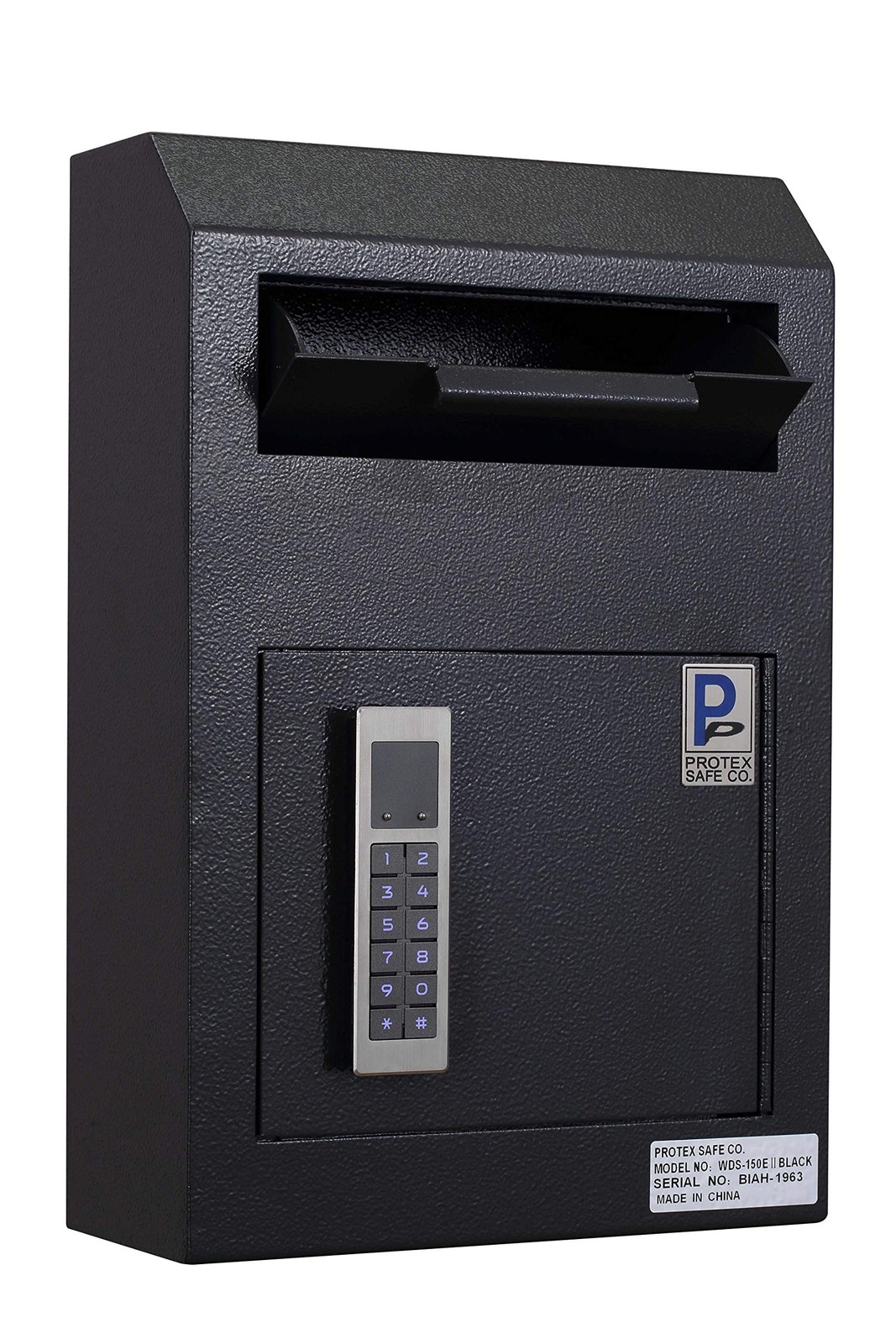 ProtexSafe WDS-150E II Wall Mount Secure Drop Box with Piano Hinge