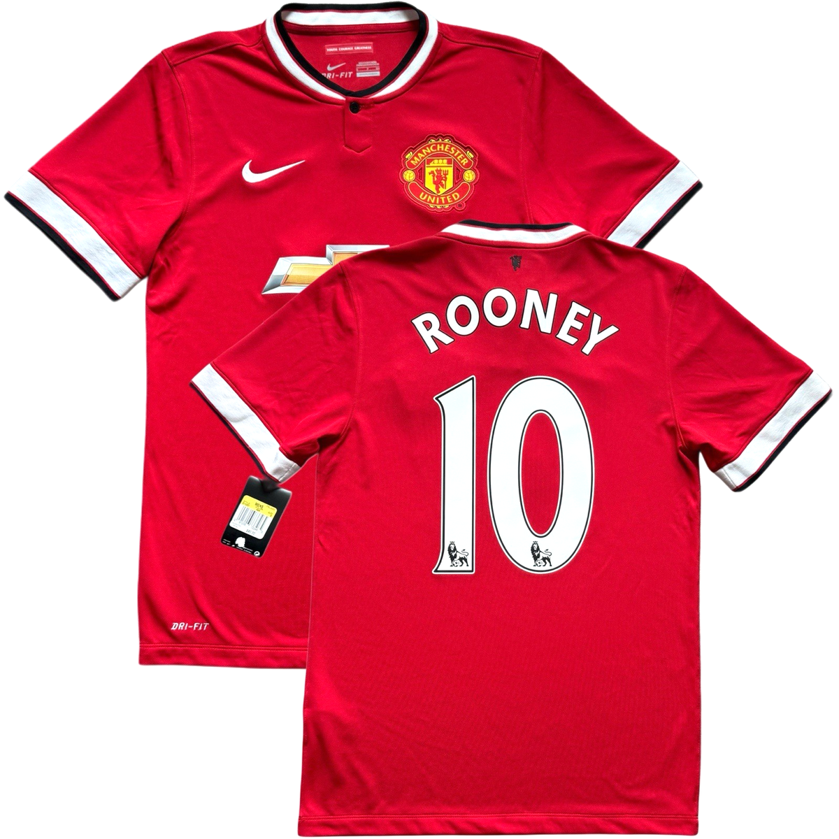 2014/15 Manchester United Home Jersey #10 Rooney Small adidas