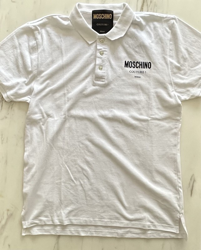 New Authentic Moschino Couture Logo Shirts White Size US38
