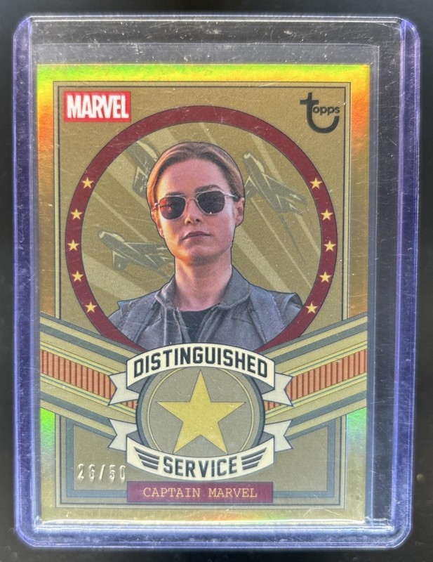 2026 Topps Brooklyn Marvel Captain America Distinguished Service Gold #/50