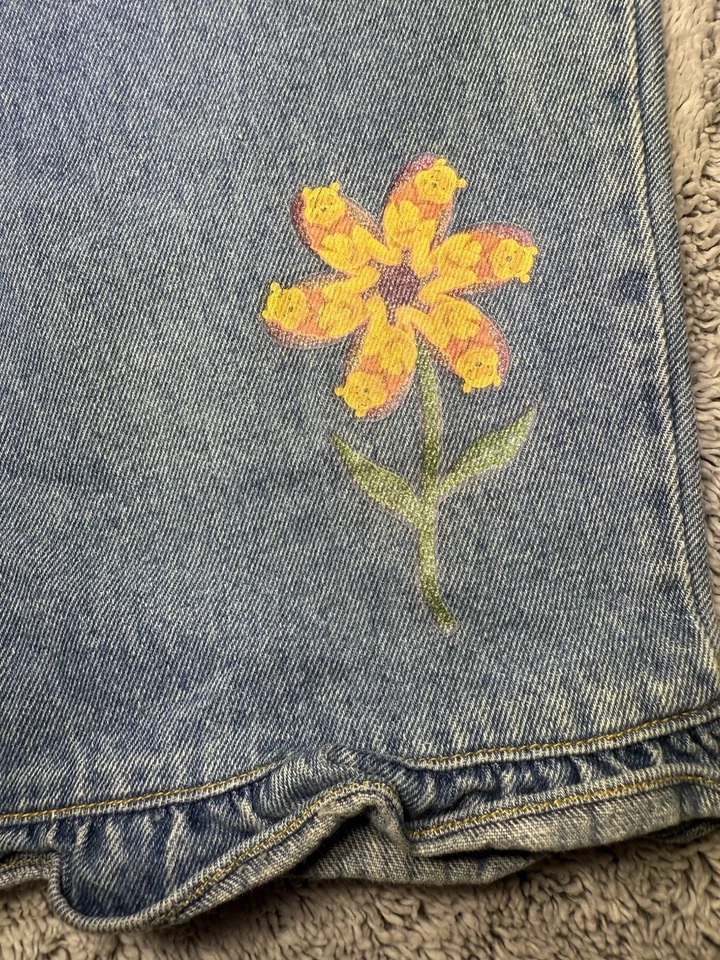 Pantalones Cortos de Denim Disney Pooh 100 Acres Madera ÚNICOS para Mujer XS Juventud 14 Y2K Piglet Pooh Foto 3 de 4