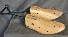Vintage Wooden Men's Large Shoe Trees Size 10B-14B Made in Taiwan Pair