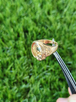 14K nugget ring シグネットリング 14K nugget ring シグネットリング Authentic 14k Gold Nugget Ring