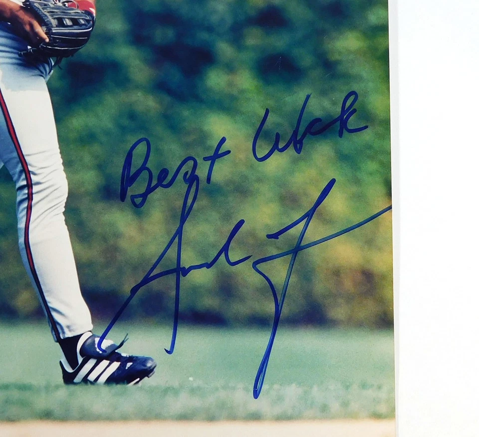 Andruw Jones Signed 8 x 10 Color Photo Braves JSA Auto - Image 2 of 3