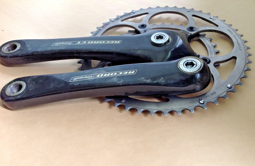 Campagnolo Record CT 10-speed carbon road crankset 50/34 172.5 mm square taper - Picture 3 of 15