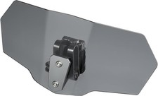 28cm Motorcycle Windshield Wind Deflector Gray Lens Adjustable Clip Windshield E