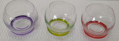 Bohemia Crystal Glass Crazy Whiskey Rocks Glass Colorful Wobbly Rocking Tumblers