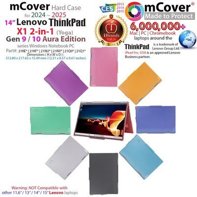 NEW mCover Case for 14'' Lenovo ThinkPad X1 2-in-1 Yoga Gen 9 10 Windows Laptop