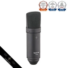 TASCAM TM-80 B Condenser Microphone Unidirectional 48V Phantom Power Includes
