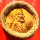 1946-D Lincoln Wheat Cent Penny Roll GEM RED  Uncirculated Sealed Old Bank Wrap