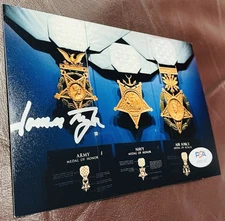 JAMES TAYLOR Medal of Honor SIGNED 4x6 Photo PSA/DNA MOH