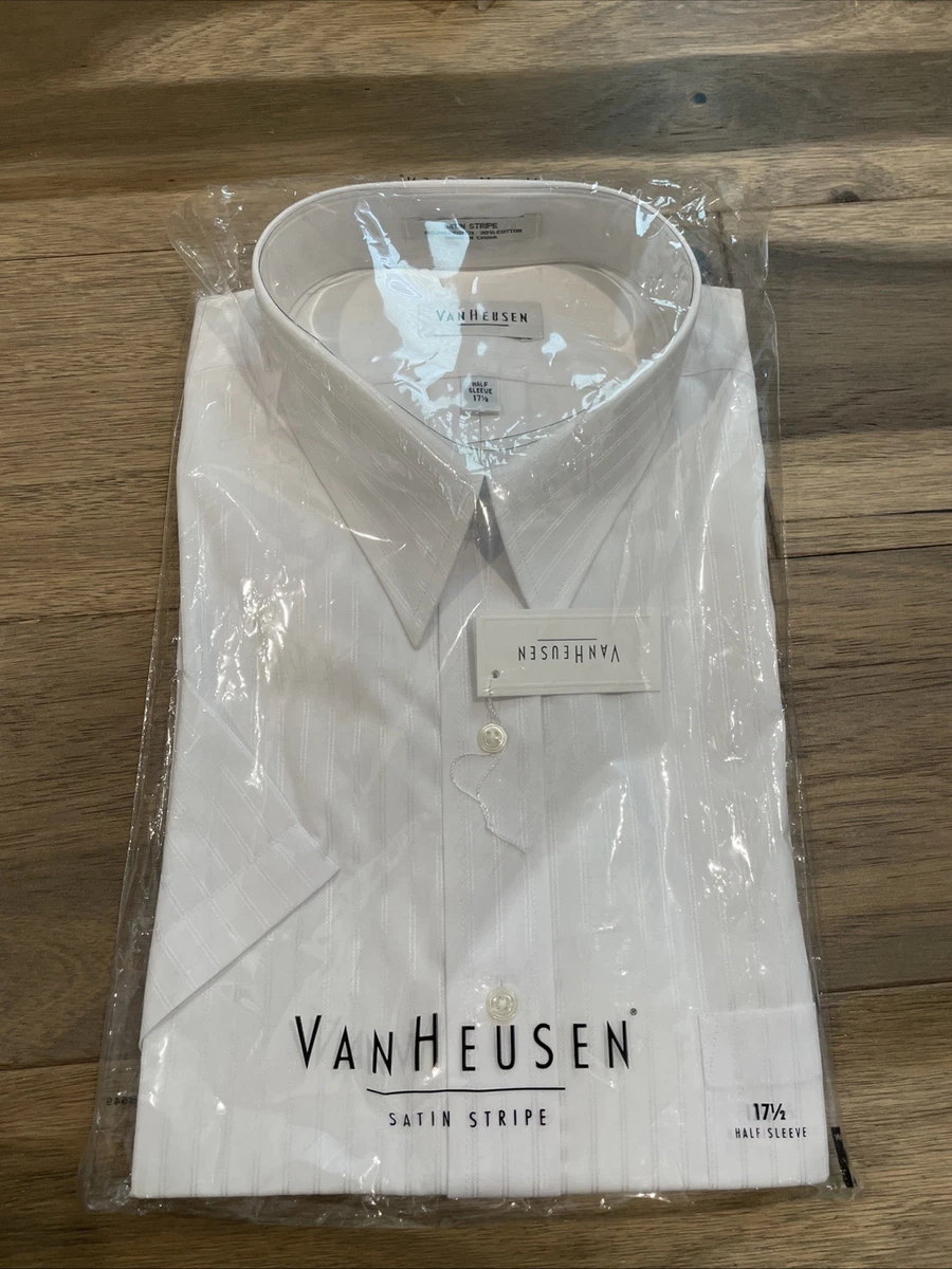 Van Heusen White Striped Dress Shirts for Men for sale | eBay